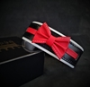 Picture of Bestia Bowtie Collar Black & Red